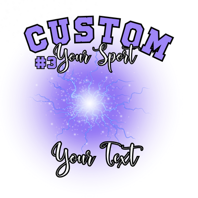Custom Sports background tees and hoodies