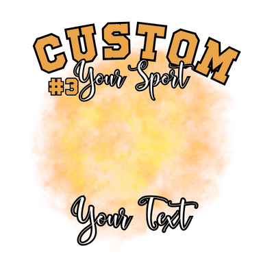 Custom Sports background tees and hoodies