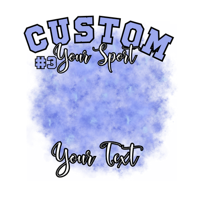 Custom Sports background tees and hoodies