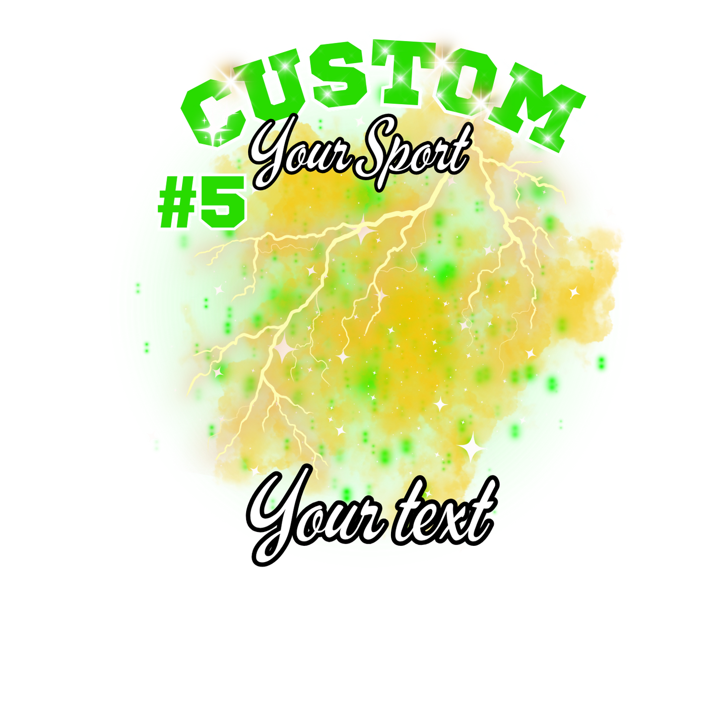 Custom Sports background tees and hoodies