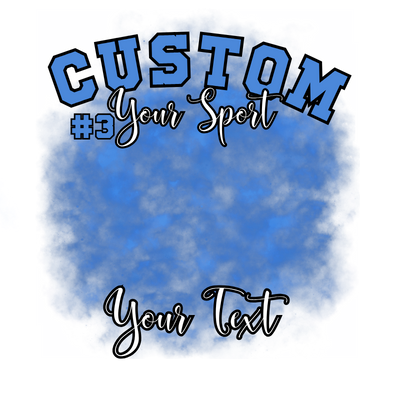 Custom Sports background tees and hoodies