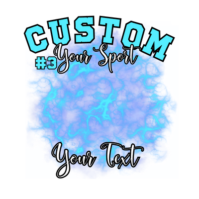 Custom Sports background tees and hoodies