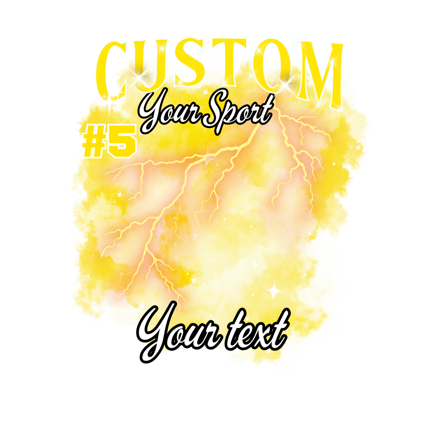 Custom Sports background tees and hoodies