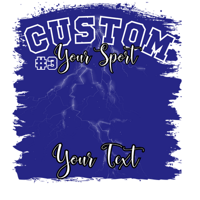 Custom Sports background tees and hoodies