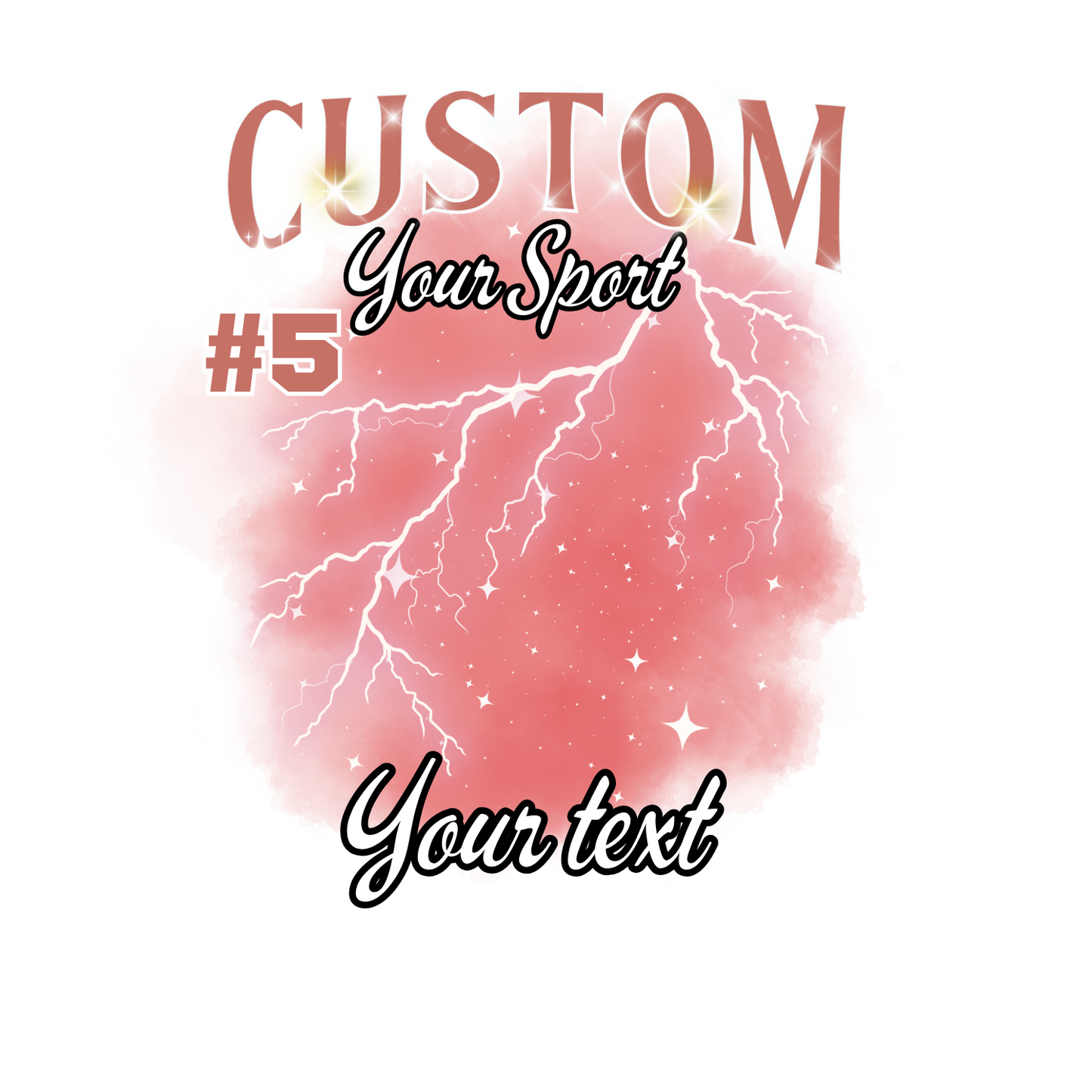Custom Sports background tees and hoodies