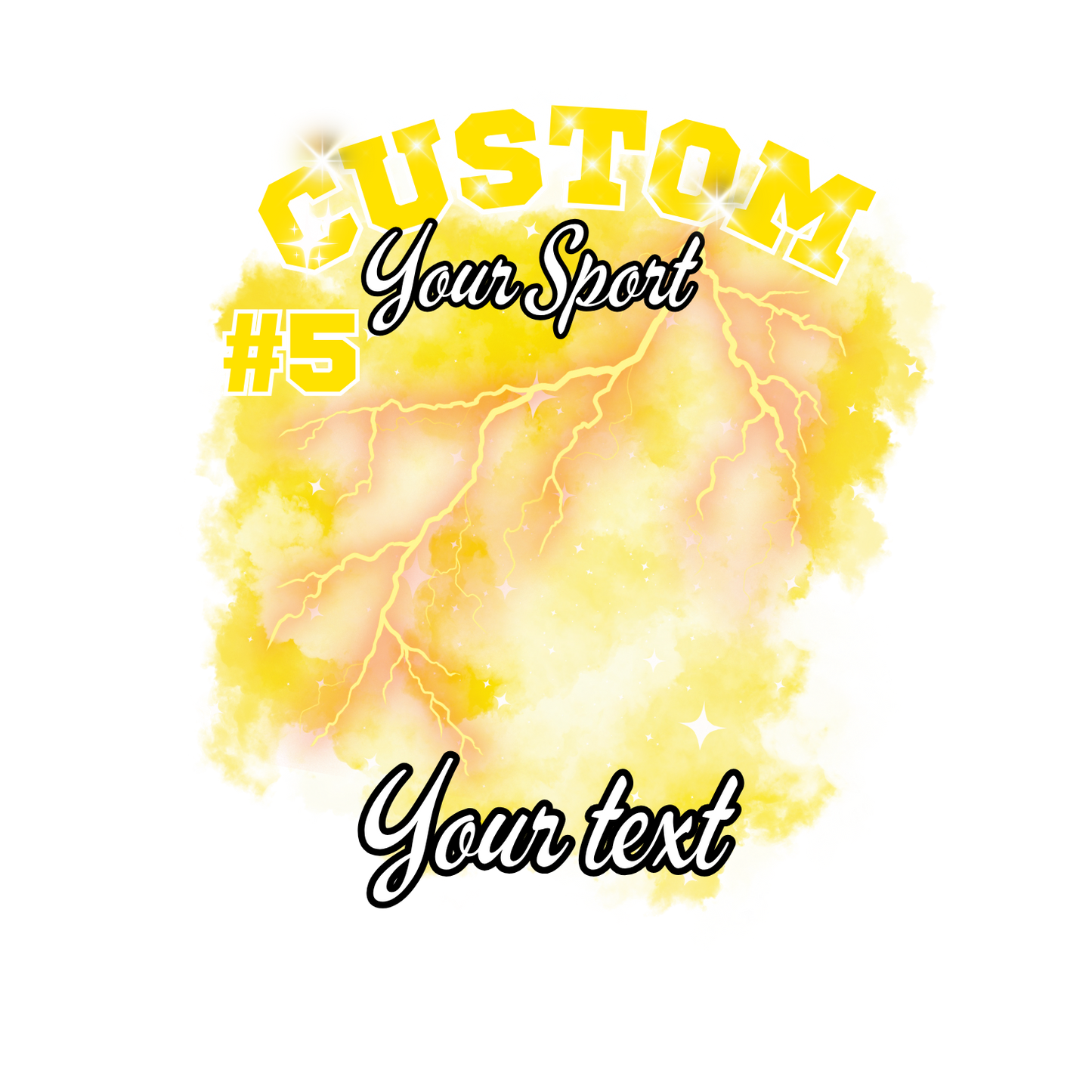 Custom Sports background tees and hoodies