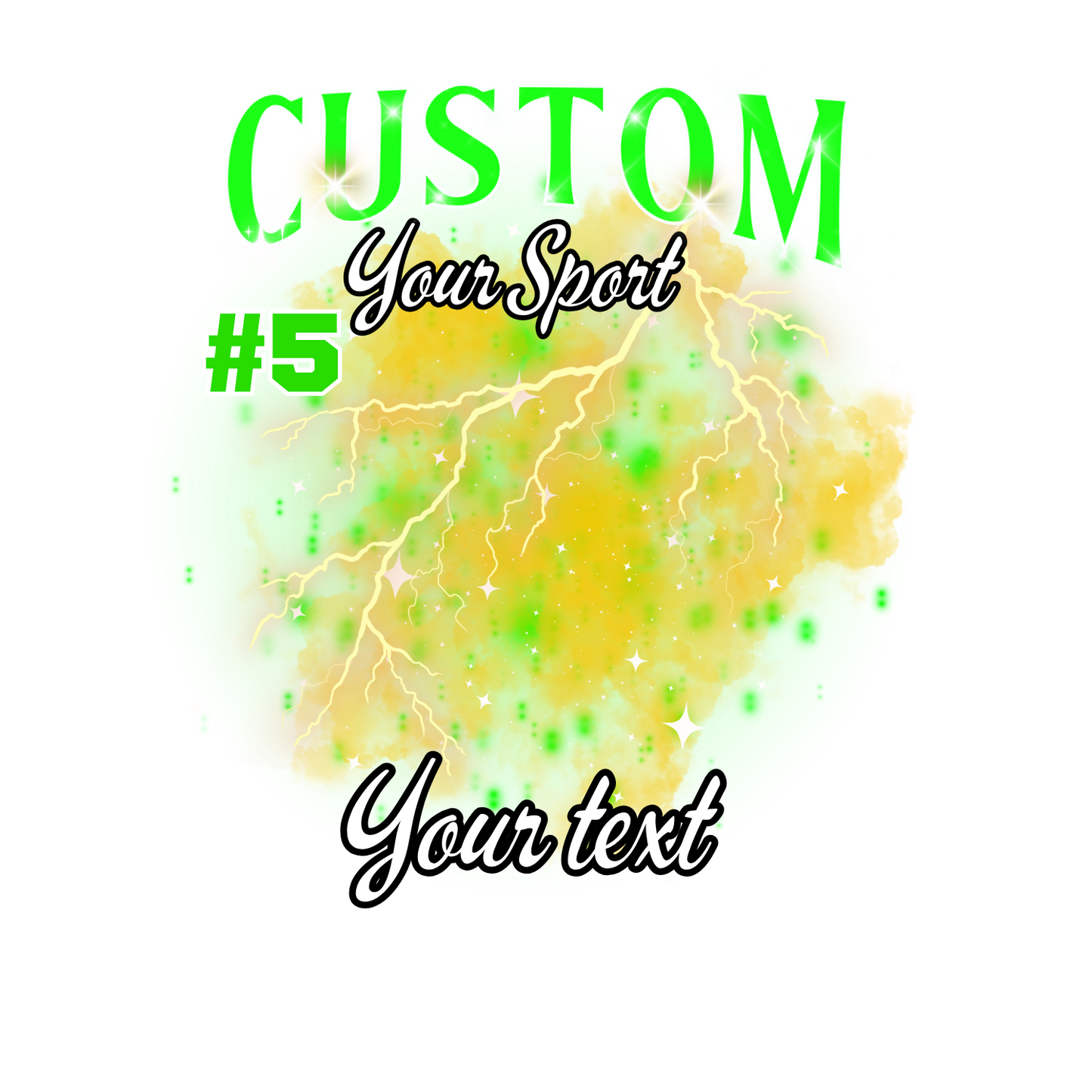 Custom Sports background tees and hoodies