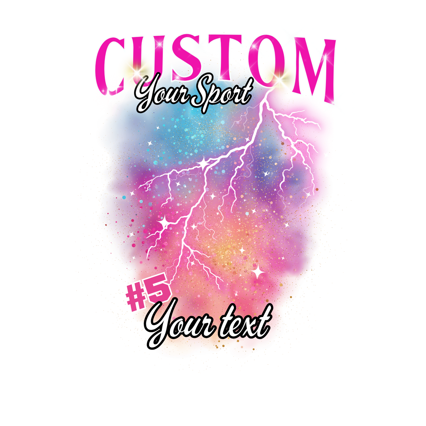 Custom Sports background tees and hoodies