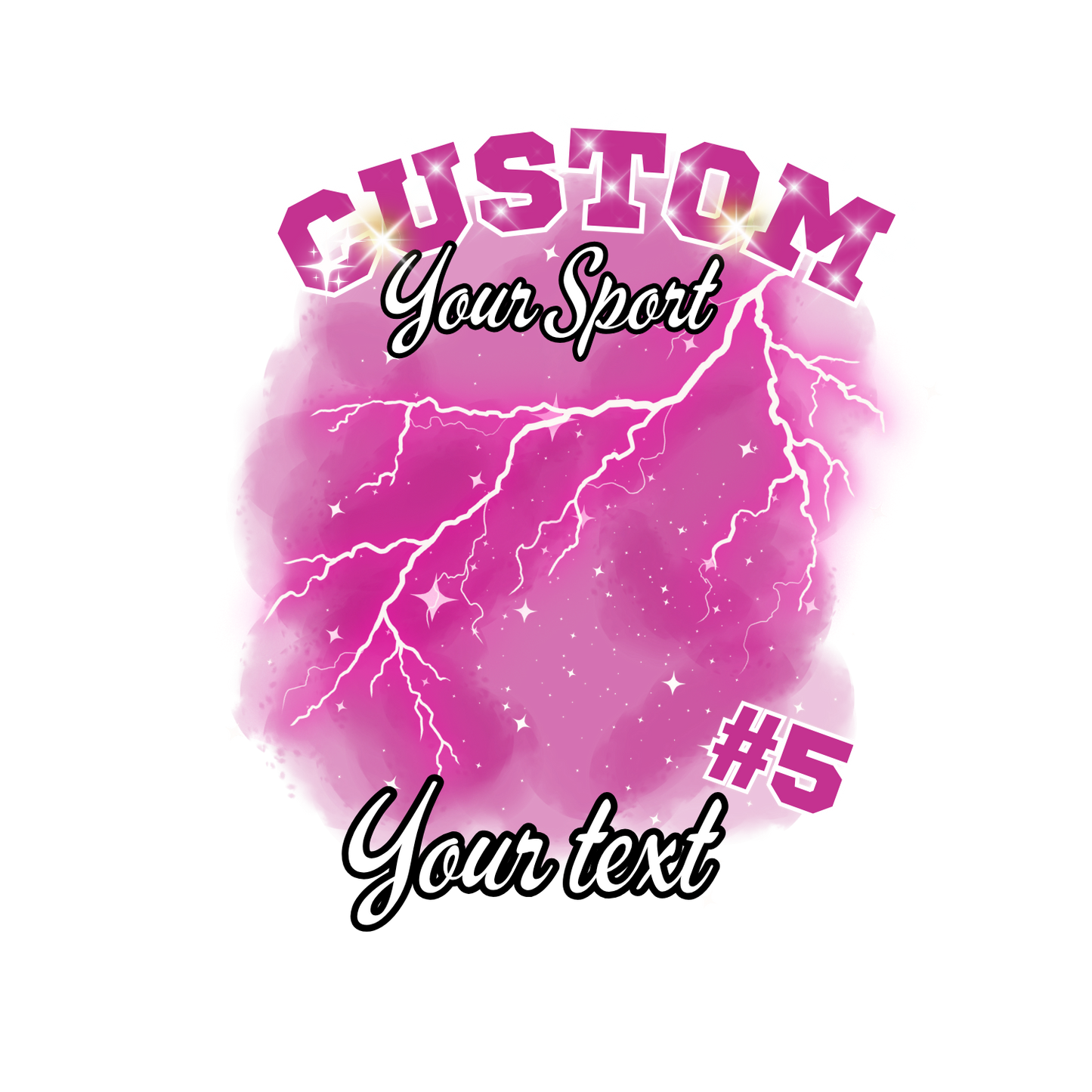 Custom Sports background tees and hoodies