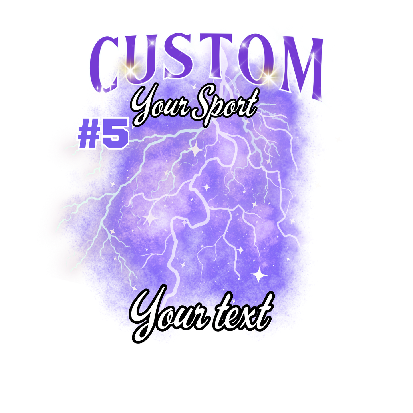 Custom Sports background tees and hoodies