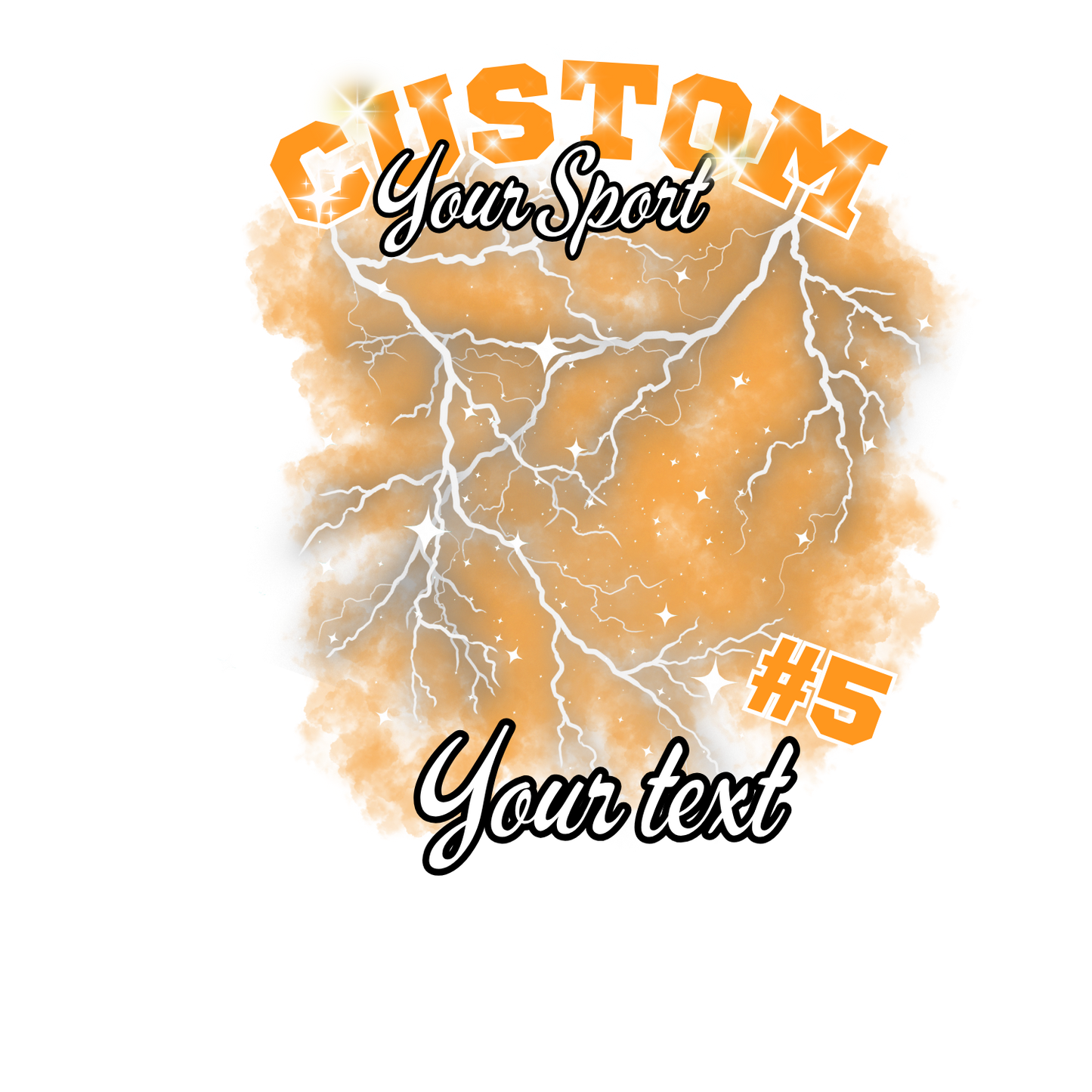 Custom Sports background tees and hoodies