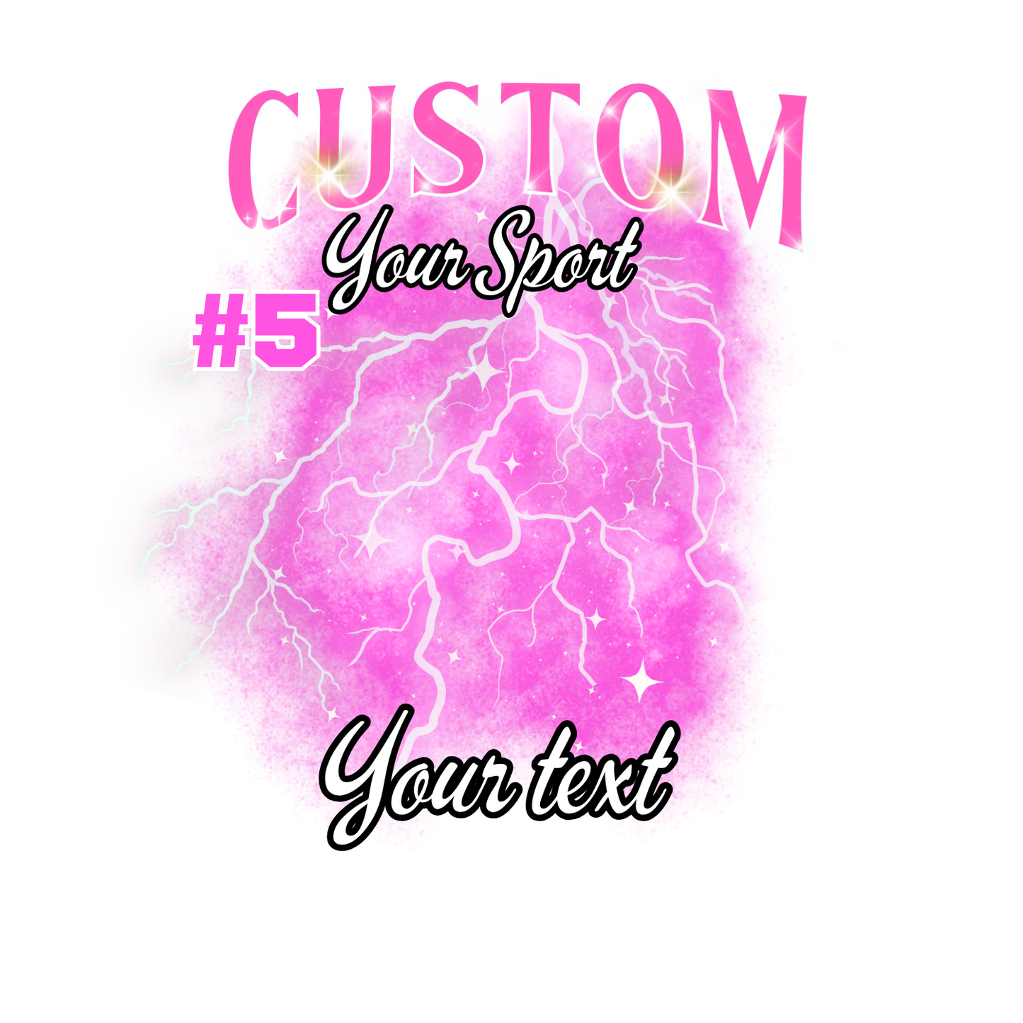 Custom Sports background tees and hoodies
