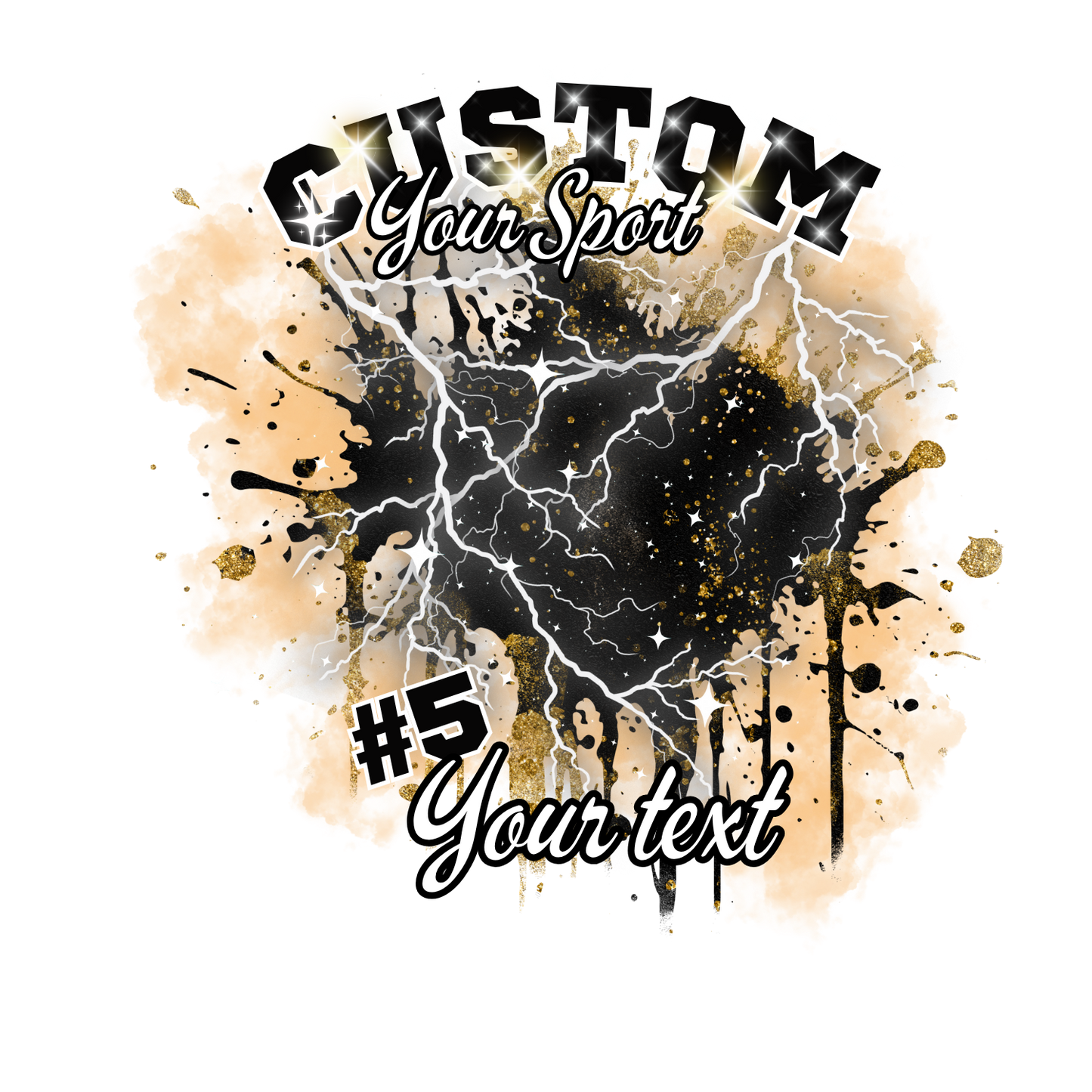 Custom Sports background tees and hoodies