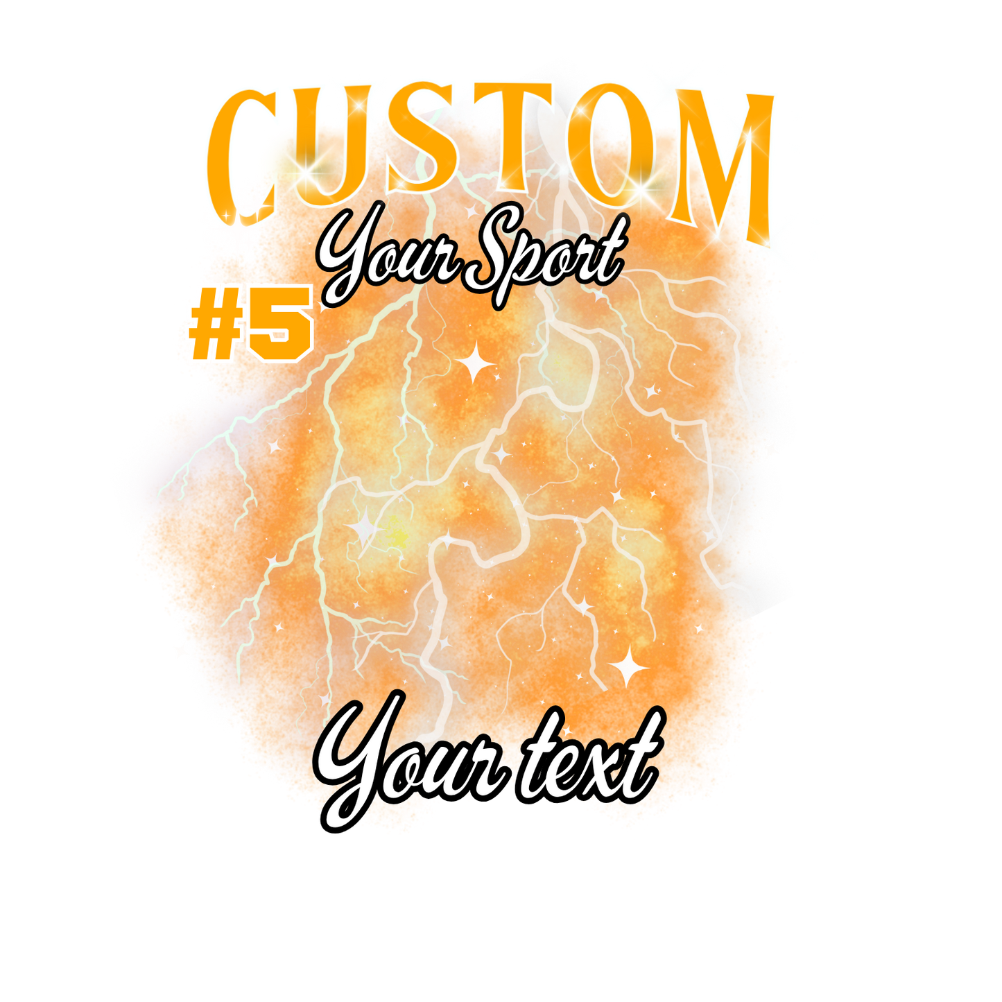 Custom Sports background tees and hoodies