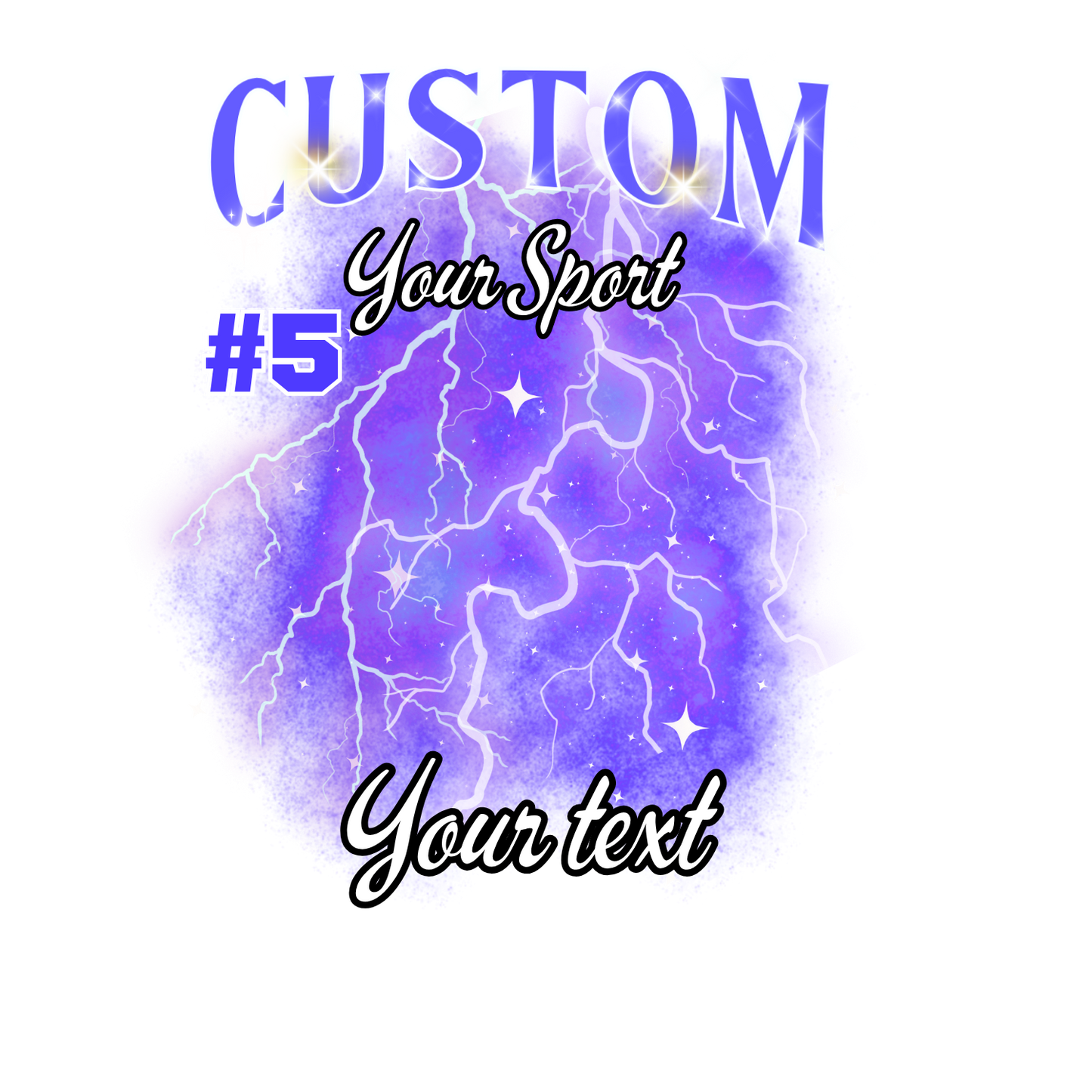 Custom Sports background tees and hoodies