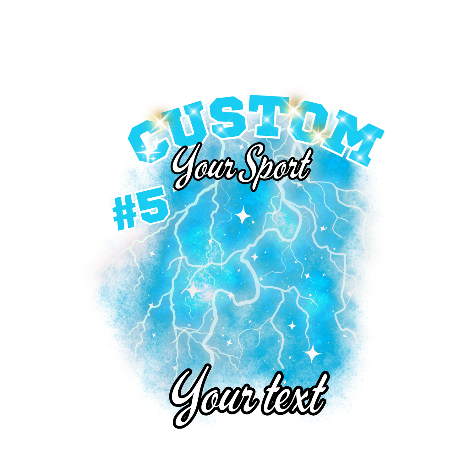 Custom Sports background tees and hoodies