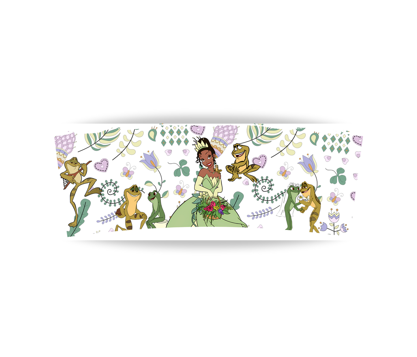 Princess and the Frog 40oz green shimmer tumbler