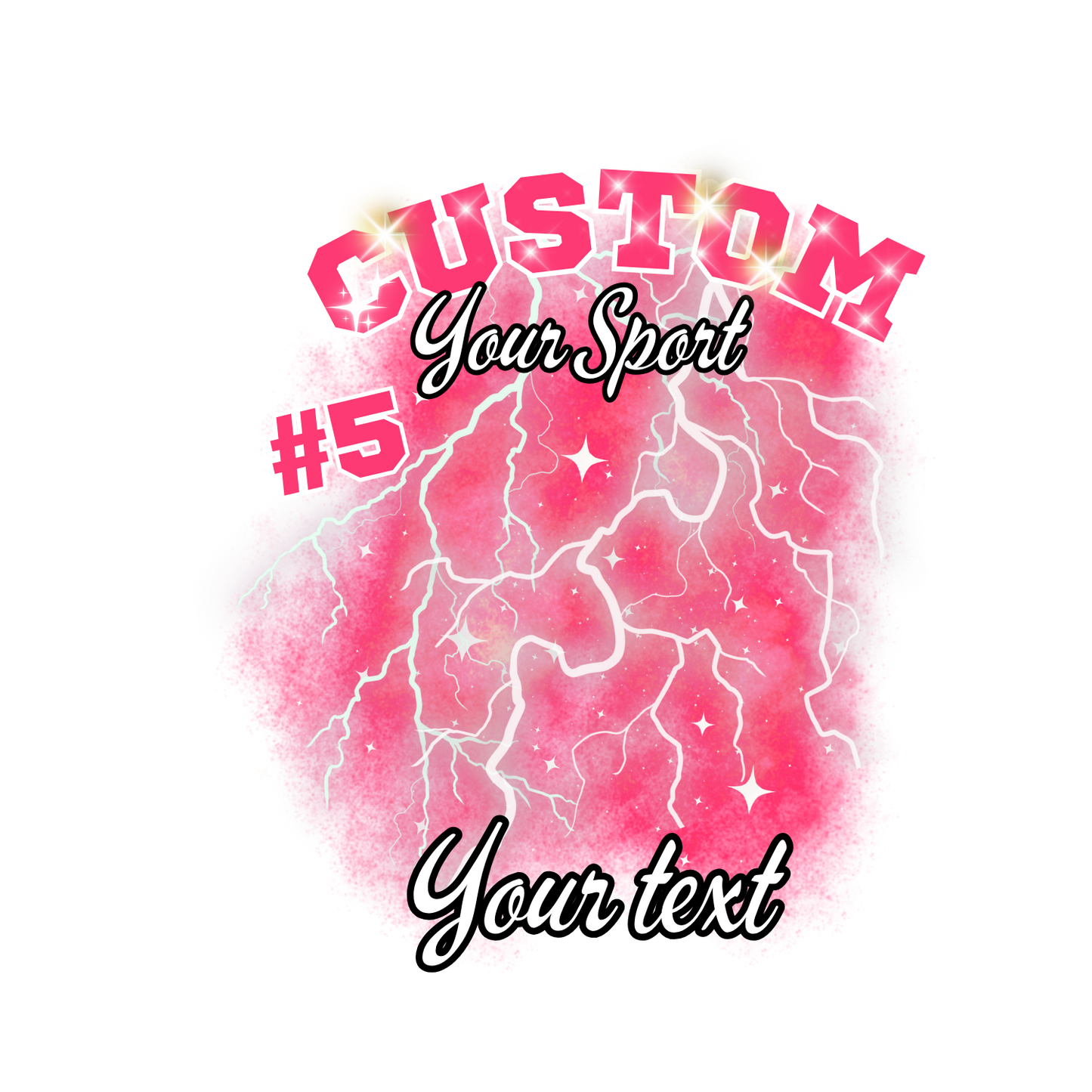 Custom Sports background tees and hoodies