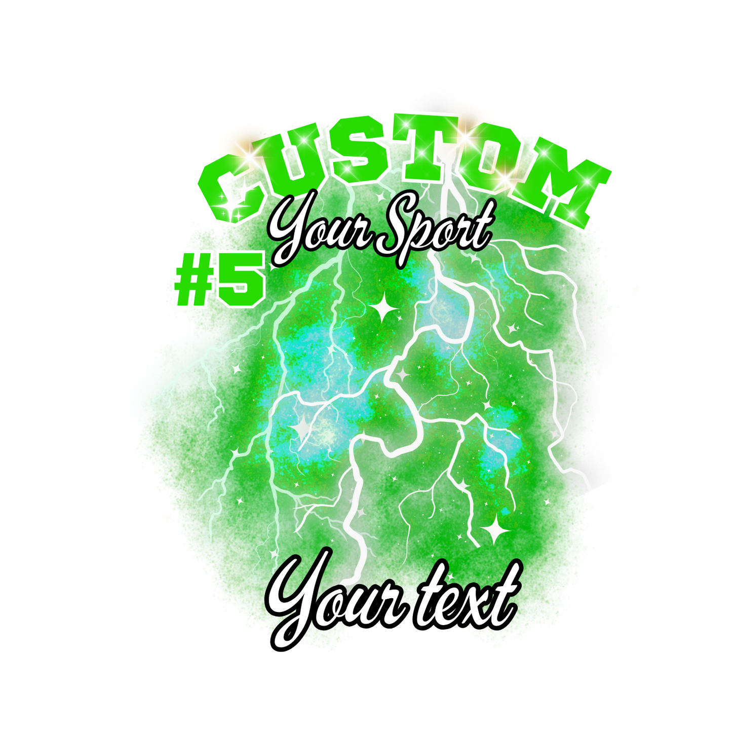 Custom Sports background tees and hoodies