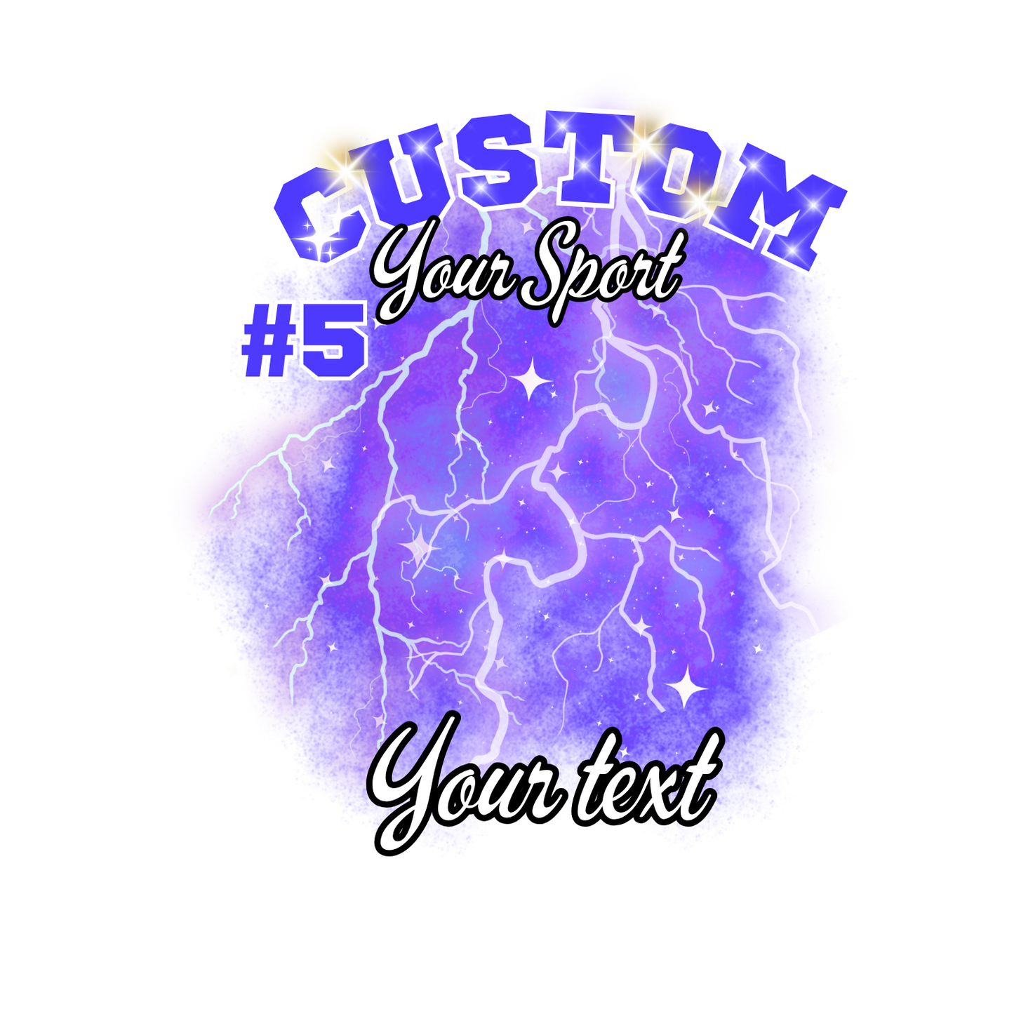 Custom Sports background tees and hoodies