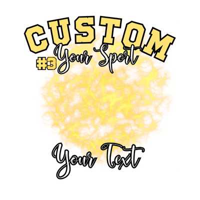 Custom Sports background tees and hoodies