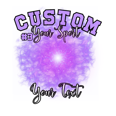 Custom Sports background tees and hoodies