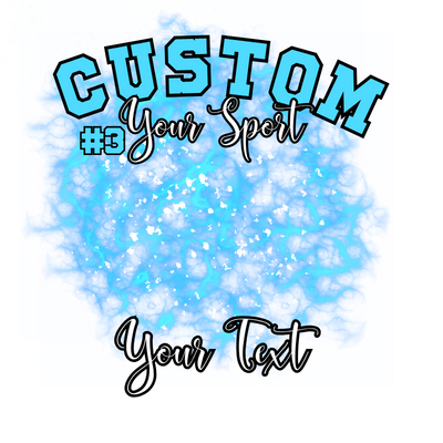 Custom Sports background tees and hoodies