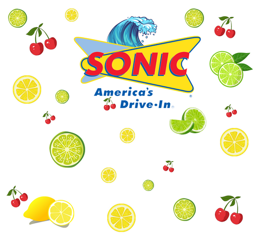 Sonic 20oz tumbler with topper
