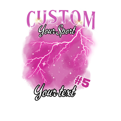 Custom Sports background tees and hoodies