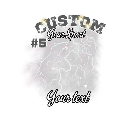 Custom Sports background tees and hoodies