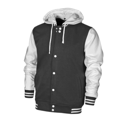 Kids cotton blend letterman varsity jackets