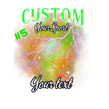 Custom Sports background tees and hoodies