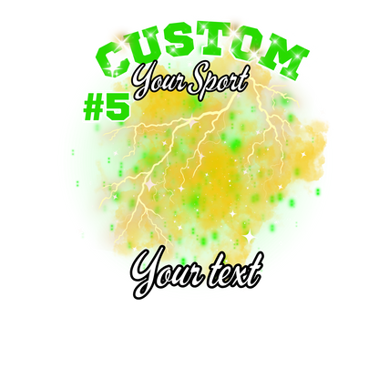 Custom Sports background tees and hoodies