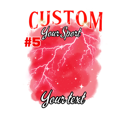 Custom Sports background tees and hoodies