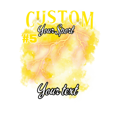 Custom Sports background tees and hoodies