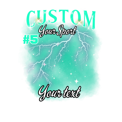 Custom Sports background tees and hoodies