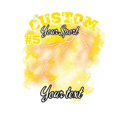 Custom Sports background tees and hoodies