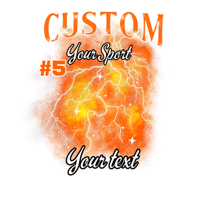 Custom Sports background tees and hoodies