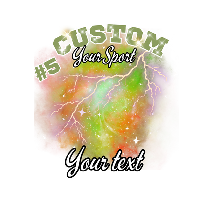 Custom Sports background tees and hoodies