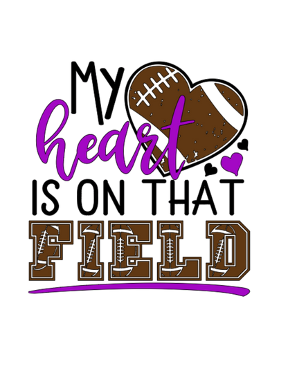 My heart is on that field tee and sweatshirt