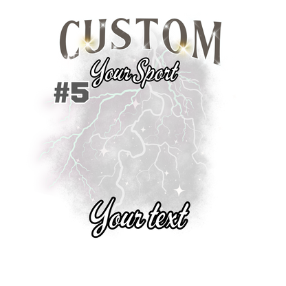 Custom Sports background tees and hoodies