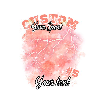 Custom Sports background tees and hoodies