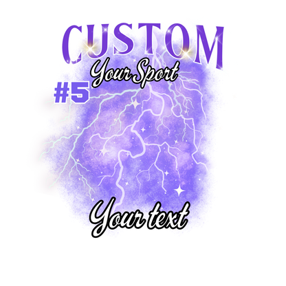 Custom Sports background tees and hoodies