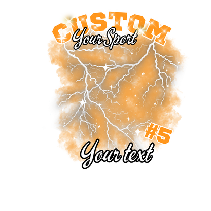 Custom Sports background tees and hoodies
