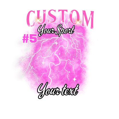 Custom Sports background tees and hoodies