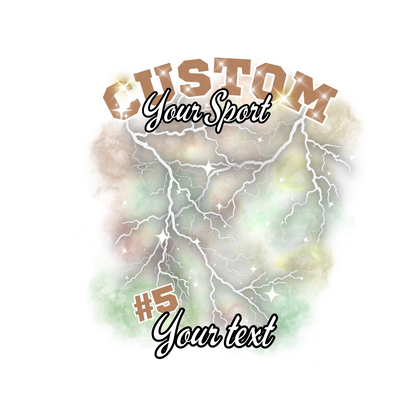 Custom Sports background tees and hoodies