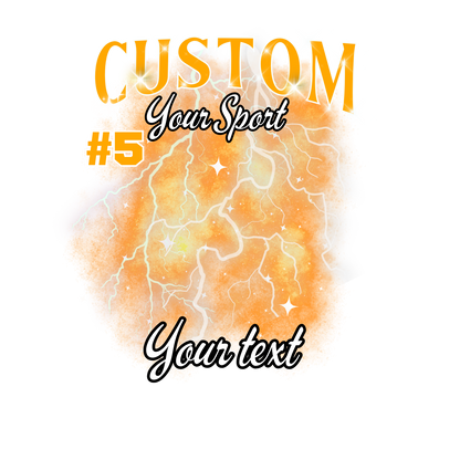 Custom Sports background tees and hoodies