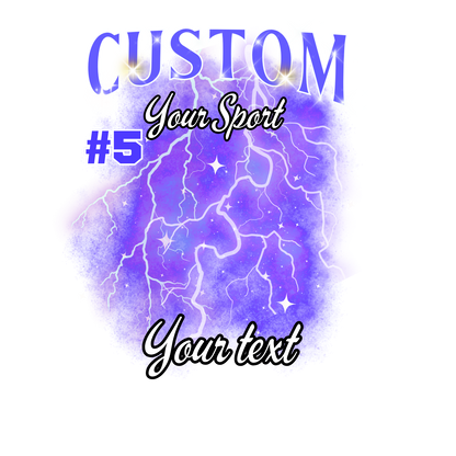 Custom Sports background tees and hoodies
