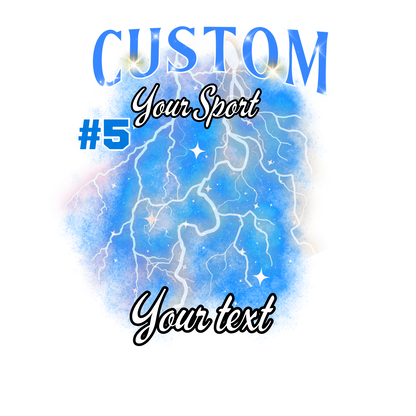 Custom Sports background tees and hoodies