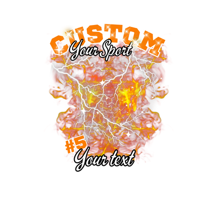 Custom Sports background tees and hoodies